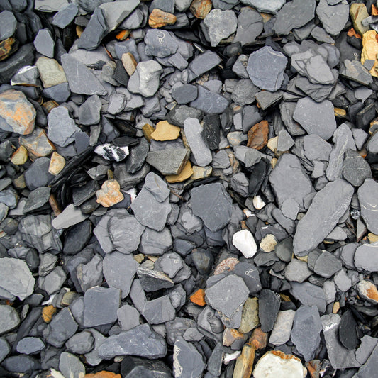 3" Black Slate Chips - Supersack